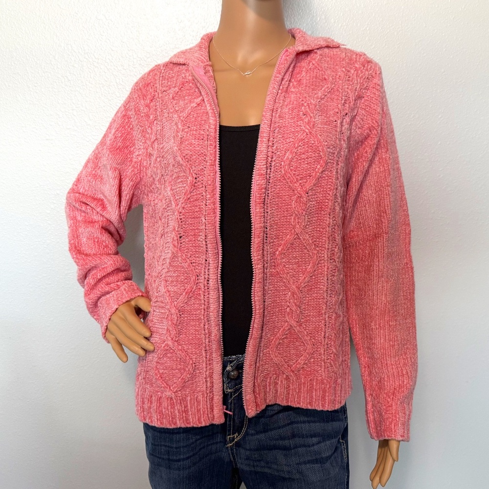 BLAIR Zip-Up Sweater (Size Medium)